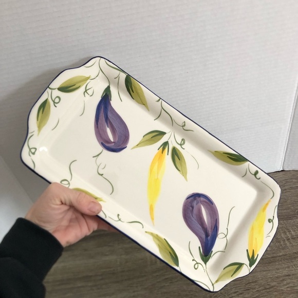 Vtg Farval Portugal Ceramic Serving Platter - Picture 12 of 12